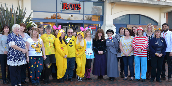 Roys of Wroxham staff dress up for Children In Need 2017