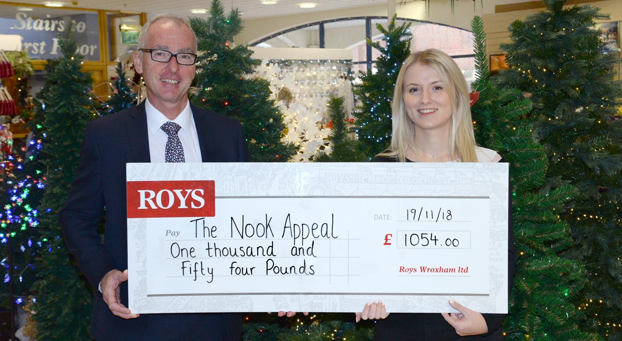 Roys donates £1054 to E.A.C.H